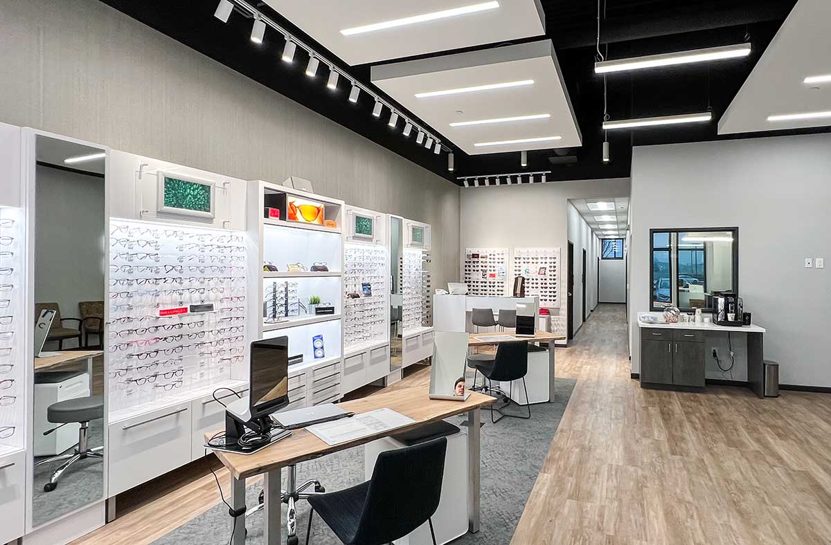 Eye care center interior design