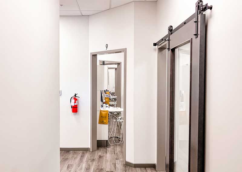Clinic gallery doors
